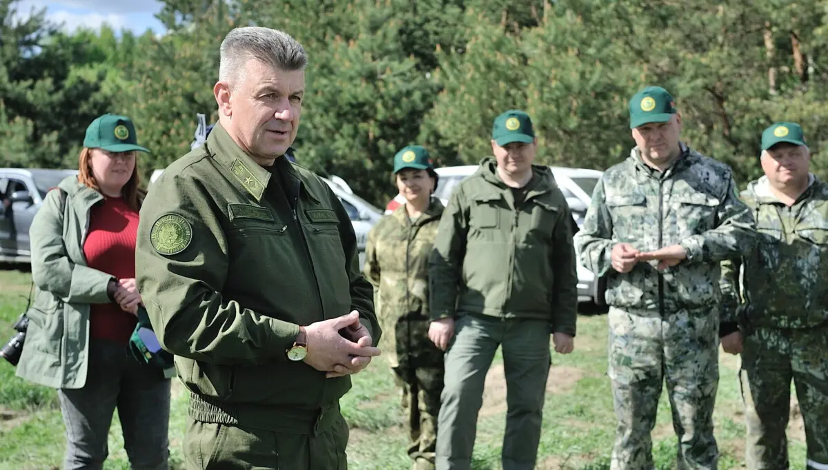 Минлесхоз высадил из саженцев живую надпись «9 Мая» площадью почти 7 га на территории Приберезинского края