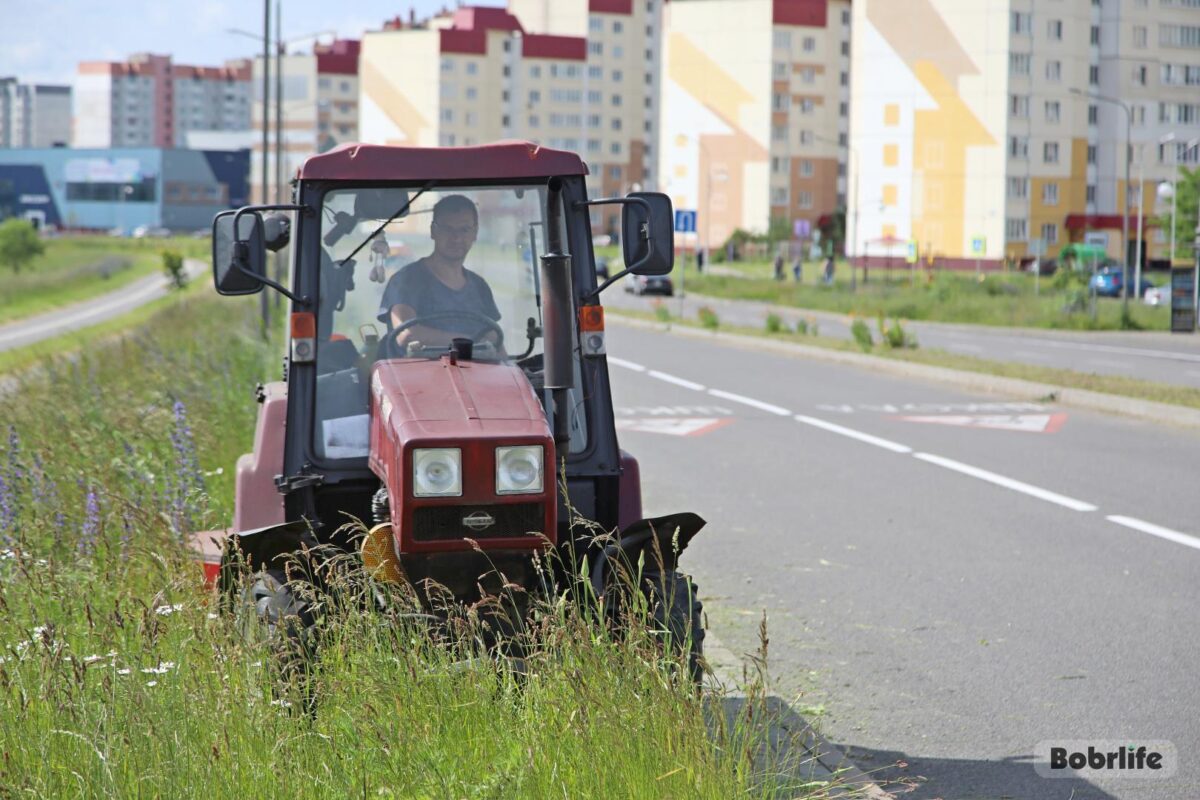 В Бобруйске к покосу травы активно подключились предприятия города