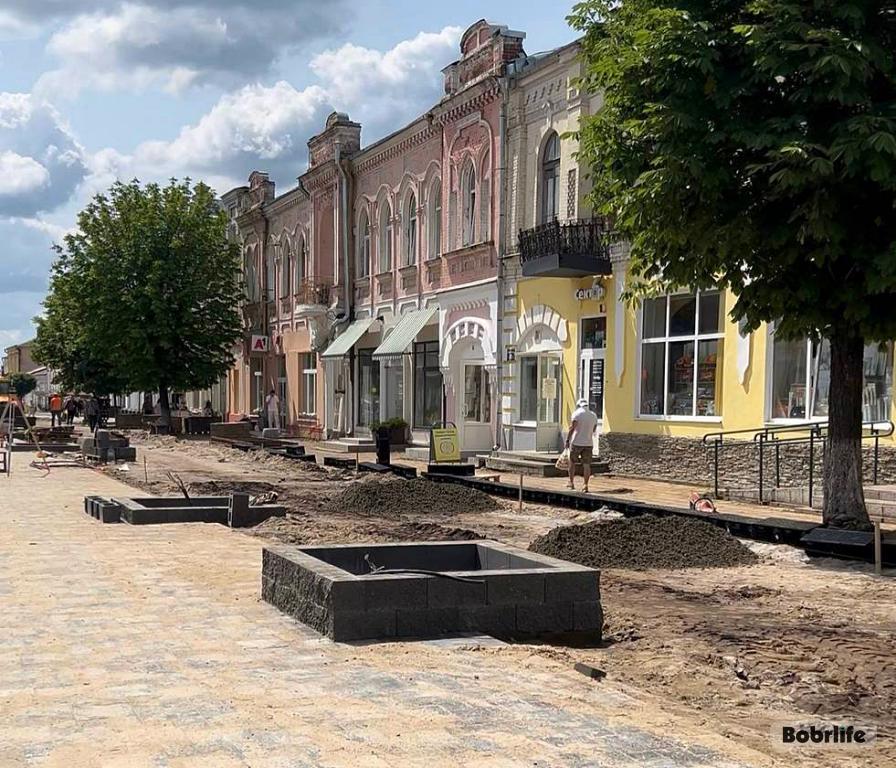 Продолжается благоустройство бобруйского «Арбата»