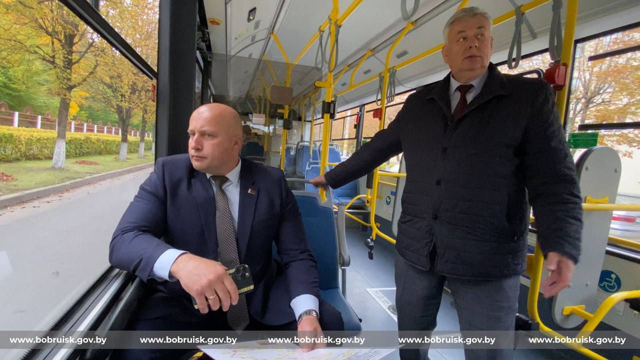 На пульсе городского транспорта: глава Бобруйска Максим Гурин проинспектировал троллейбусные маршруты
