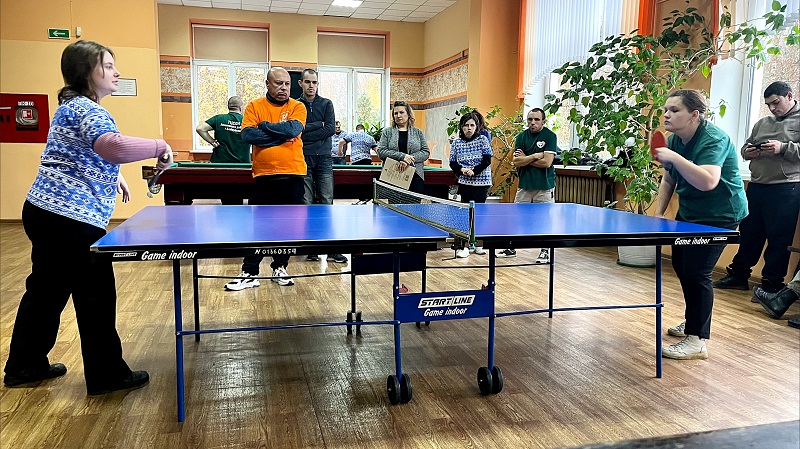 Соревнования по настольному теннису для посетителей ТЦСОН Ленинского и Первомайского районов прошли в Бобруйске