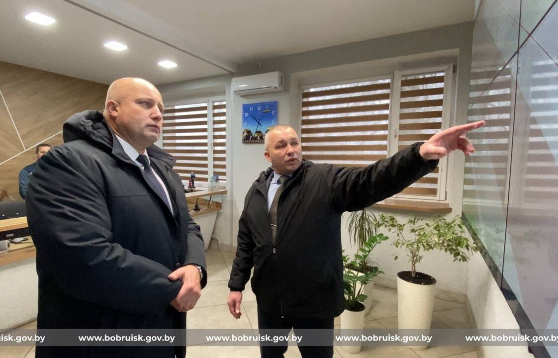 Председатель Бобруйского горисполкома Максим Гурин с рабочим визитом посетил ПУ «Бобруйскгаз»