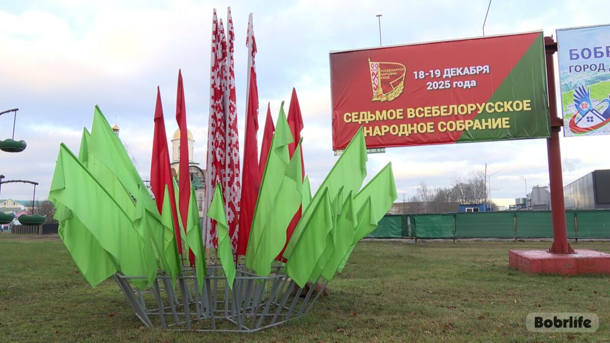 Бобруйск готовится к Всебелорусскому народному собранию: на улицах появились баннеры и растяжки