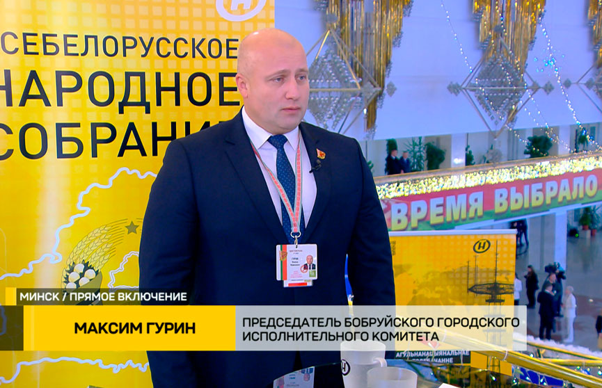 С гостем выездной студии ОНТ обсуждаем реализацию программы социально-экономического развития страны