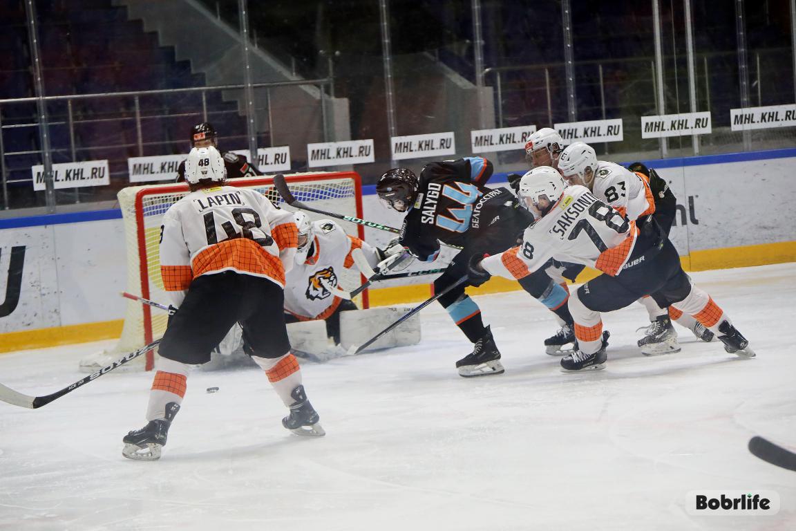 Хоккеисты бобруйского «Динамо-Шинника» выиграли у «Амурских Тигров» в поединке чемпионата МХЛ