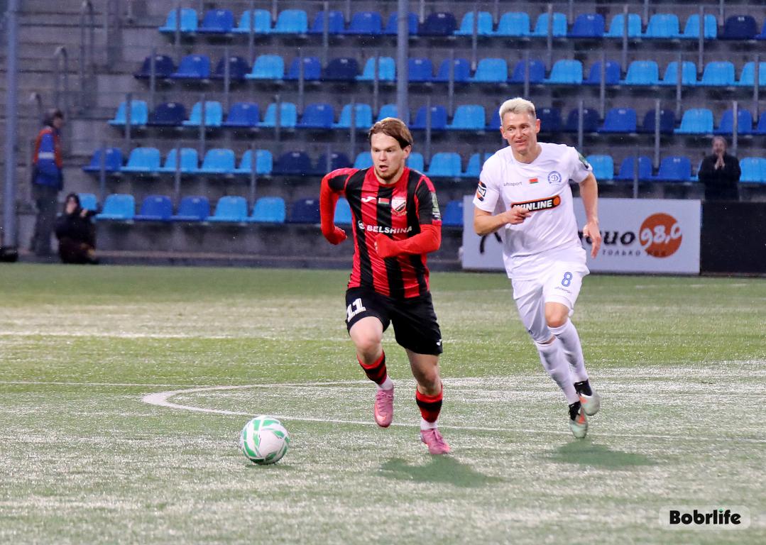 В упорной борьбе. ФК «Белшина» уступил минскому «Динамо»