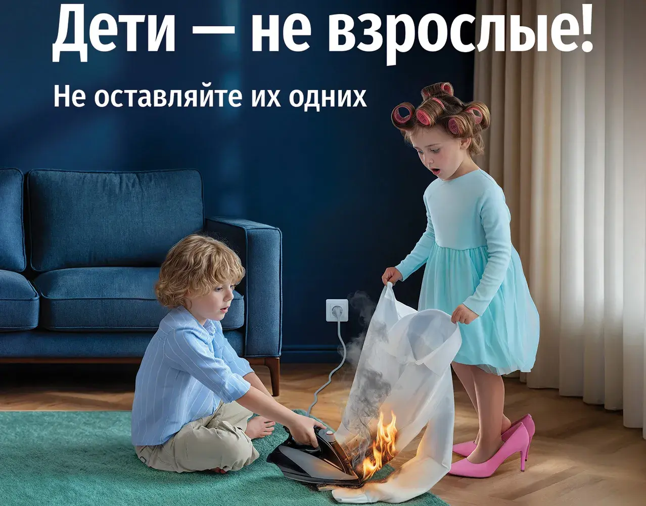 Внимание, родители! Детская шалость с огнем приводит к пожарам и несчастным случаям